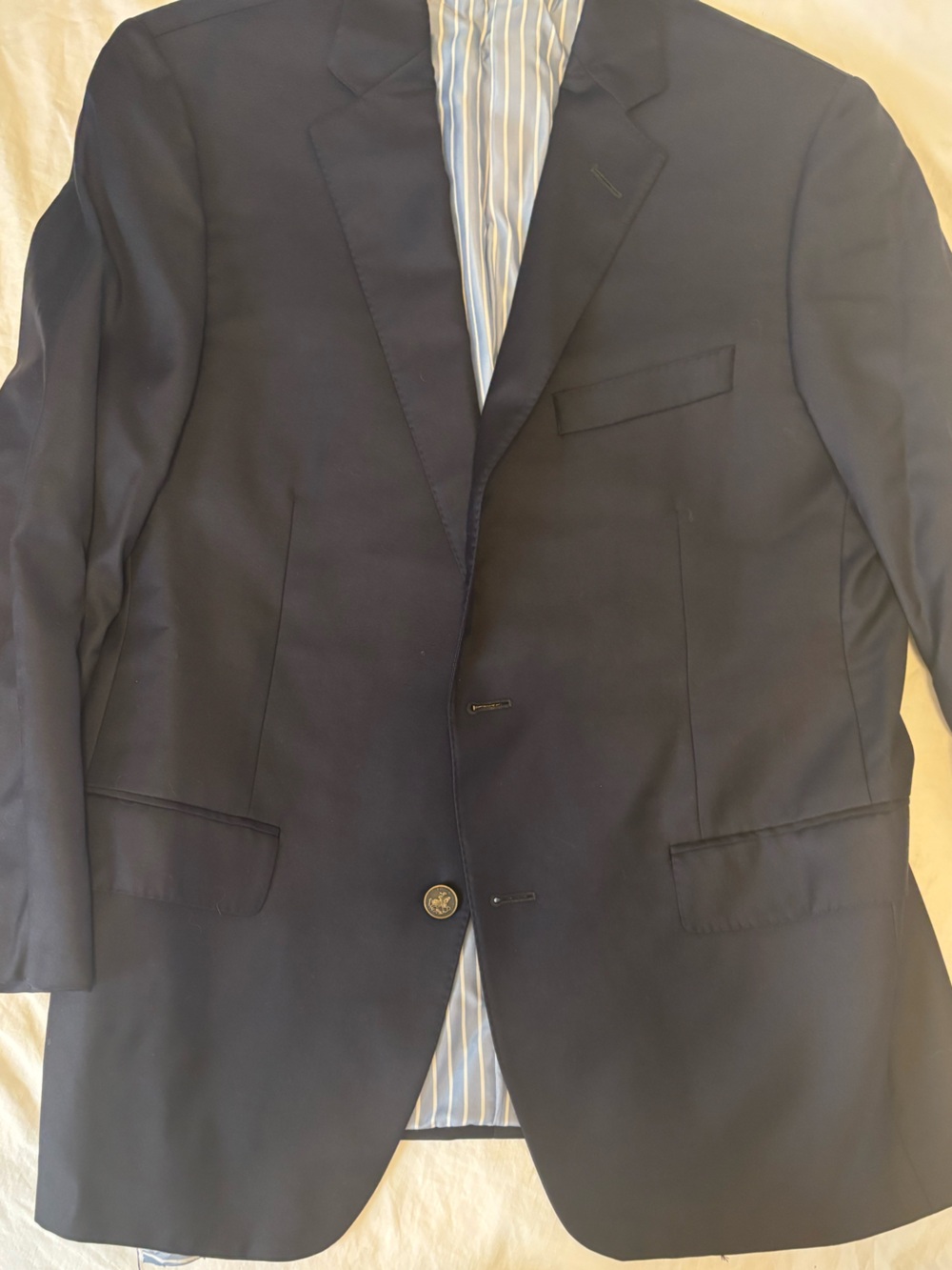 George Bass Navy Blue Men's Sport Coat Blazer